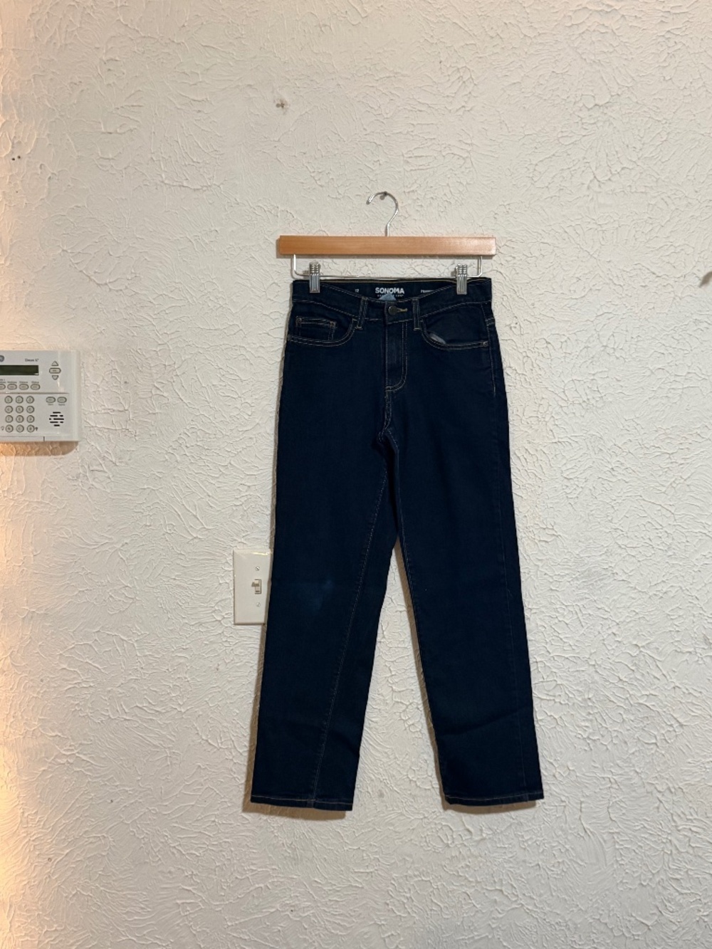 Sonoma Boys Flexwear Straight Leg Jeans Dark Wash Size 12